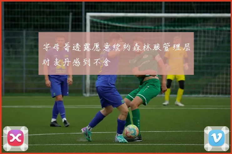 字母哥透露愿意续约森林狼管理层对麦丹感到不舍